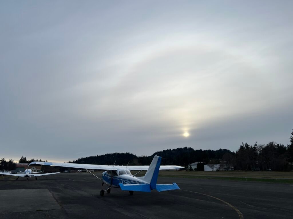 Thomas parked on the ramp at Orcas