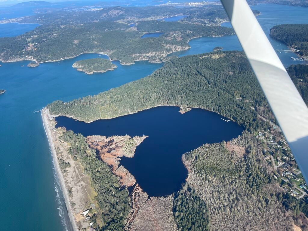 Deception pass with lake