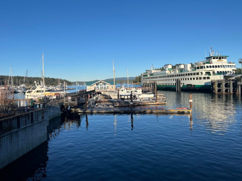 Friday Harbor ferry and marina