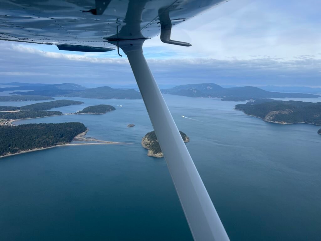 Spencer Spit on departure from Lopez heading east