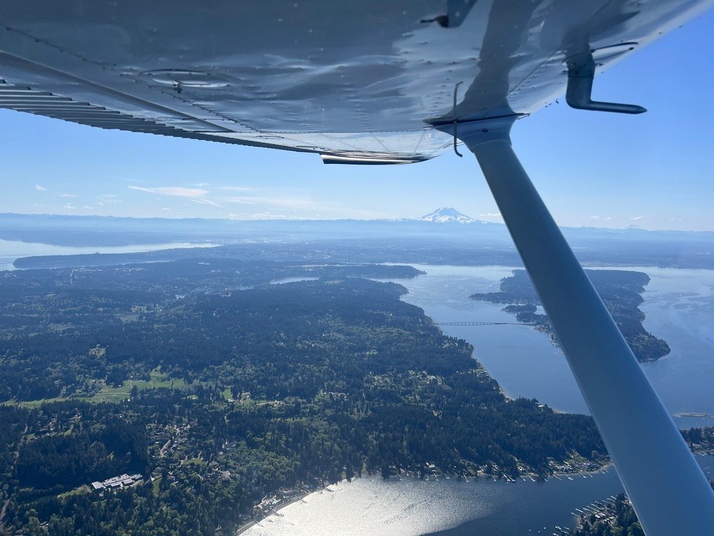 South sound, with Rainier in the background