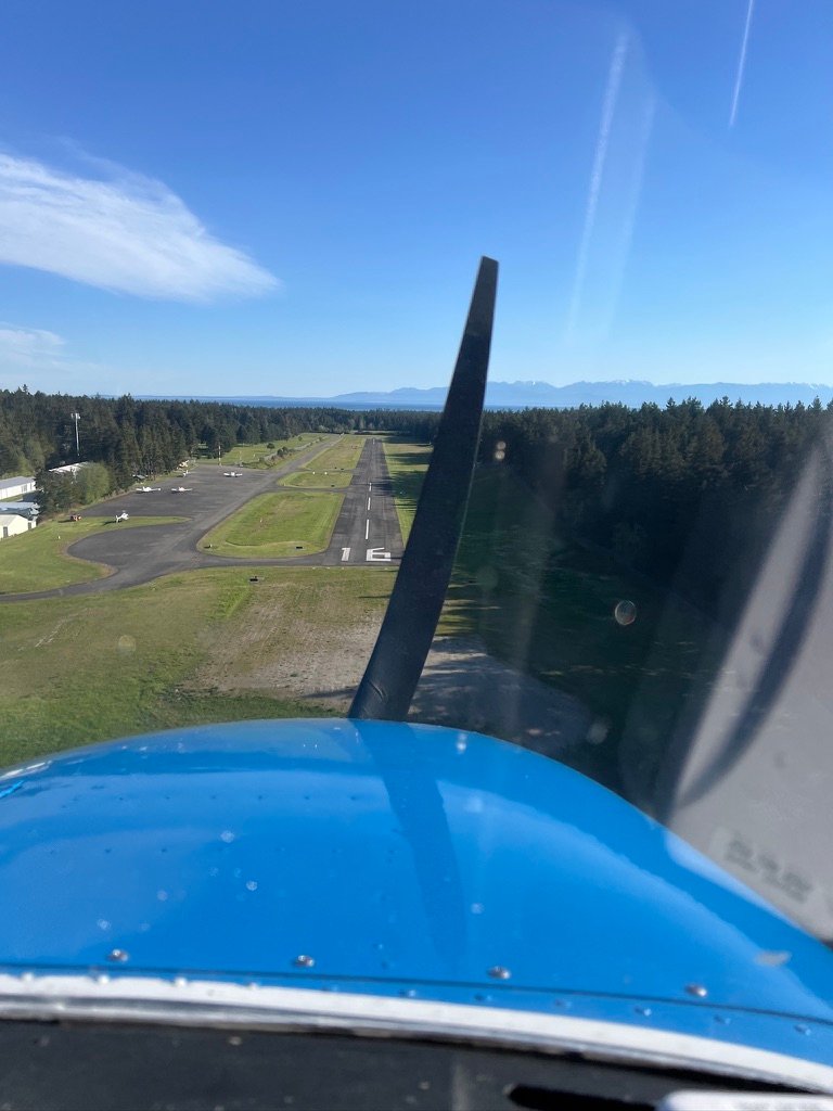 Approach into lopez island 
